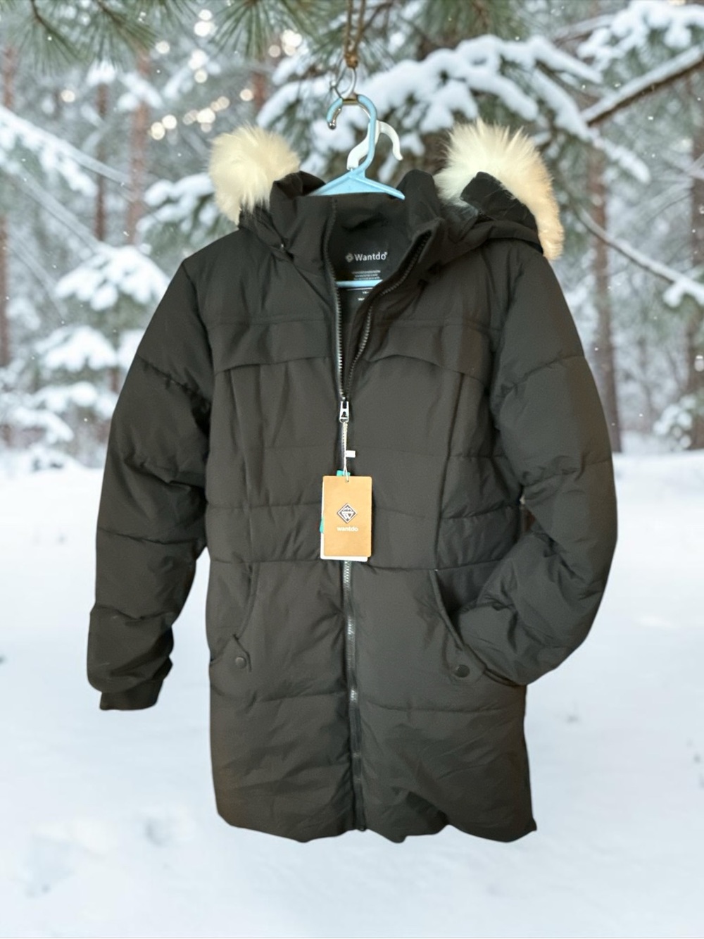 Ladies Wantdo 14/16 Puffer Parka with Faux Fur Hood